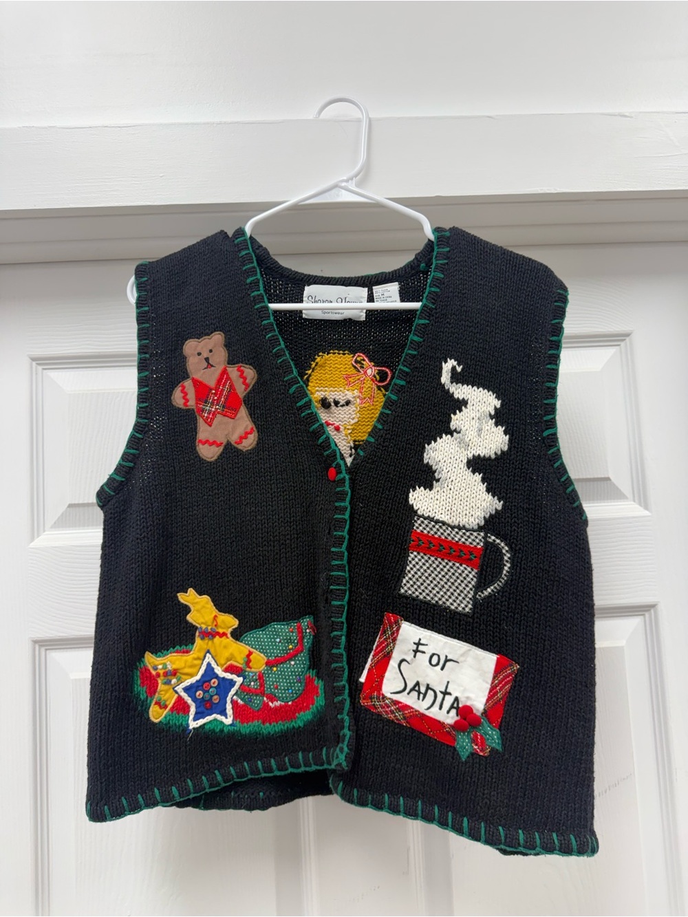 Sharon young Christmas vest size medium